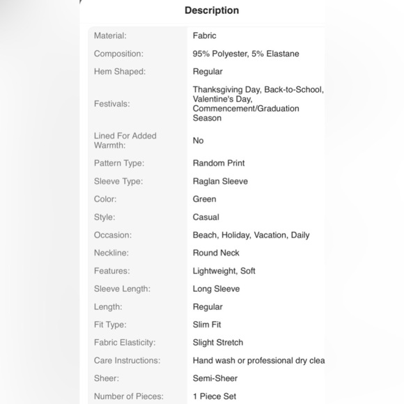 Floral Long Sleeve Top - Green - Picture 10 of 10